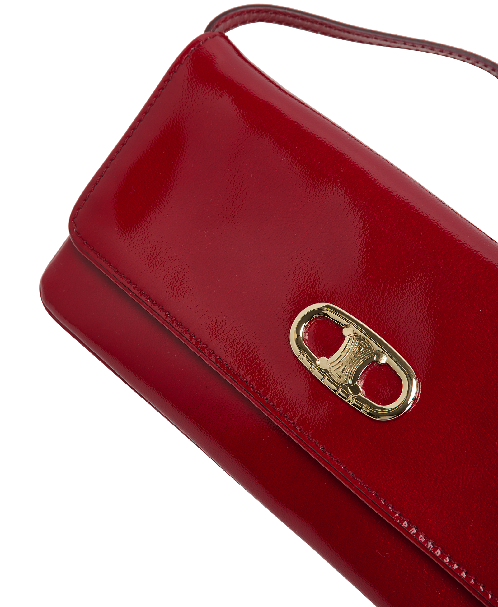 Vintage Triomphe Clutch, &pound;550, Handbags, Red, Patent Leather, Other view